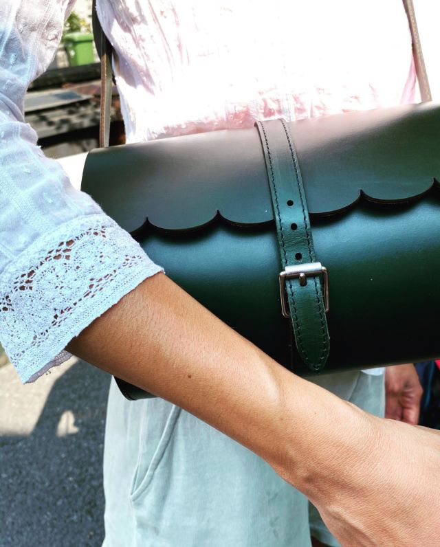 Our dark green scallop bag has the original front from the bag which my Mum passed onto me.I carry her love and laughter with me everyday. Wishing you all a wonderful Mother’s Day 💛 
Sandra x

.
.
.
.
.
#mothers #mothersdaygift #motherslove #lovemadelocal #madelocal #responsiblestyle #simpleliving #greenleather #scallopedge #thesimpleeveryday #alittlebeautyeveryday #kinfolklife #slowfashion #ethicalfashion #sustainablefashion #circularfashion #livebeautifully #mywonderfullife #wearingirish #slowlived #verilymoments #madeinireland #wildatlanticwaygalway #galway #lovernleathergoods
